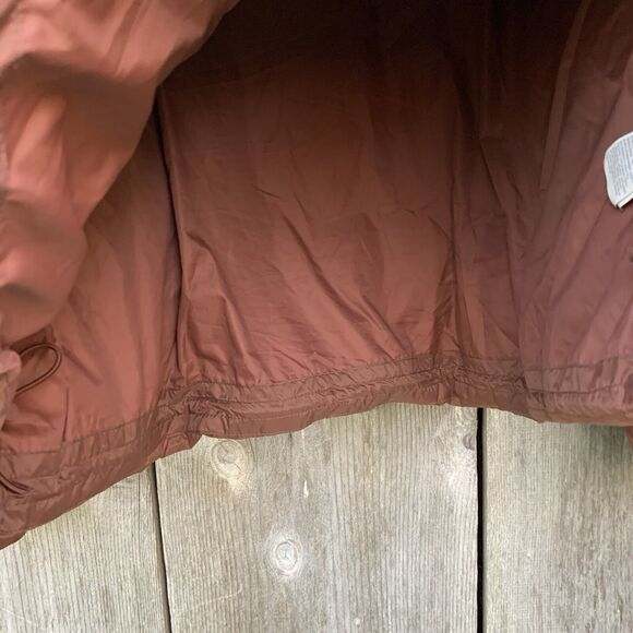 OLD NAVY Jacket Womens XL Brown Puffer Cropped Water Resistant Short Maple Quilt - Picture 10 of 15
